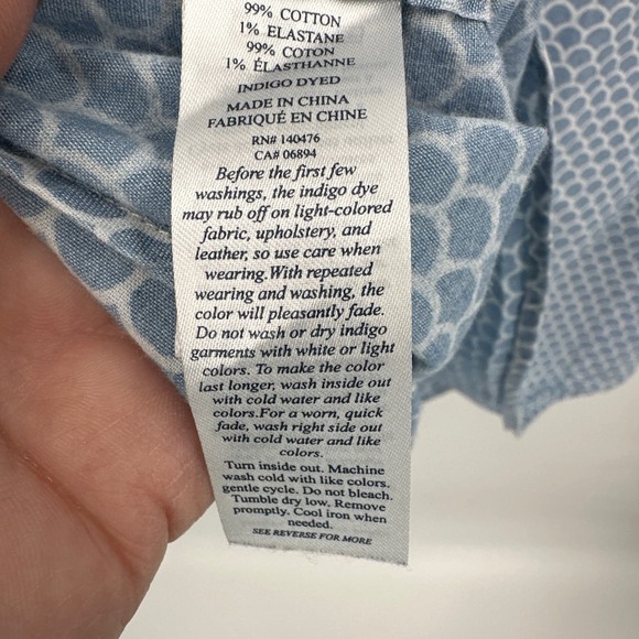 Flaherty Short-Sleeve Stretch Playa Shirt in Fishscale Redux Size XXL - Picture 7 of 8